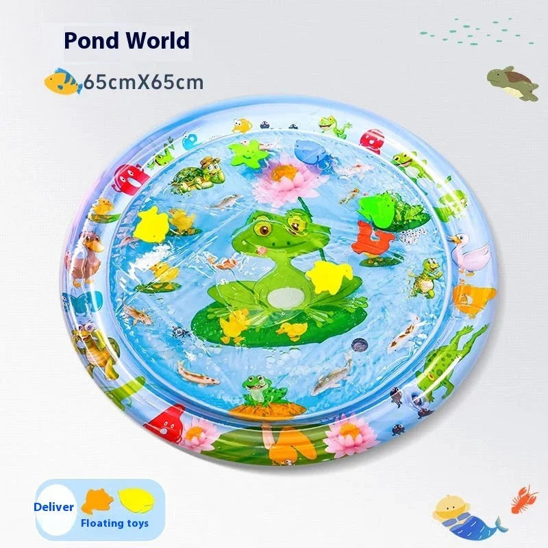 Cooling pet water mat with vibrant animal-themed designs for dogs and cats to stay cool and comfortable