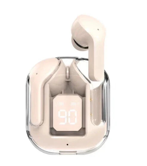 Premium true wireless Bluetooth 5.3 earbuds with digital display, noise reduction, and long battery life.
