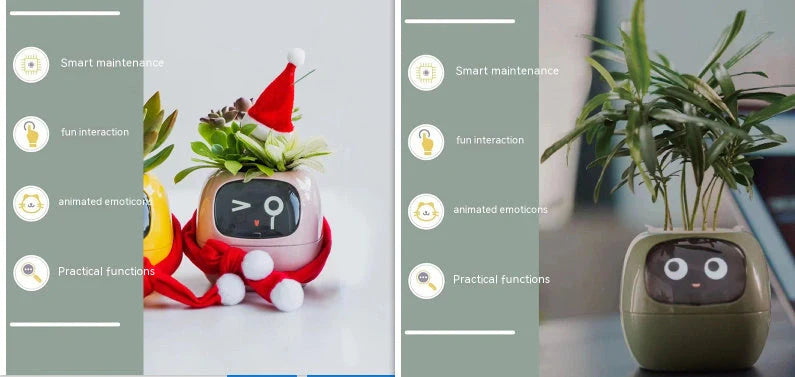 Smart Planter with AI and 7 sensors for easy plant care in various colours