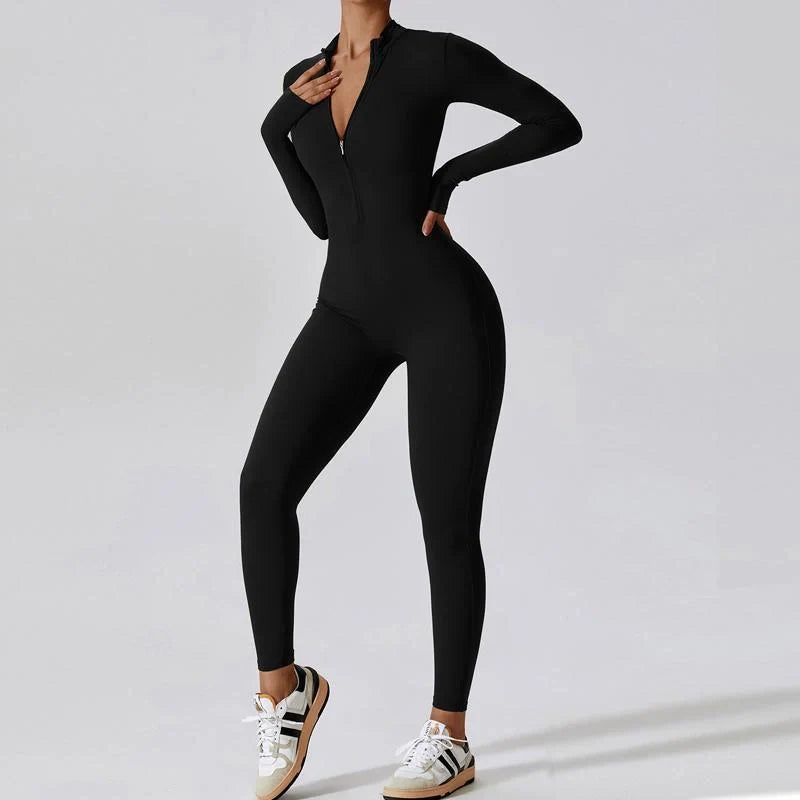 Premium seamless sports jumpsuit for women in various colours and sizes