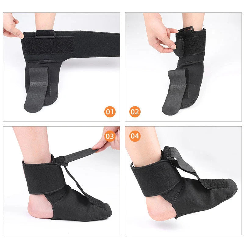 Premium ankle support brace with innovative dual-turning design for foot drop recovery and rehabilitation