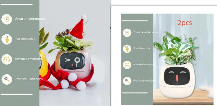 Smart Planter with AI and 7 sensors for easy plant care in various colours