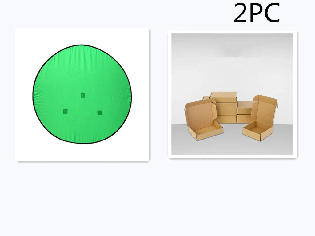 Green screen background board for photography with foldable design and steel spring frame