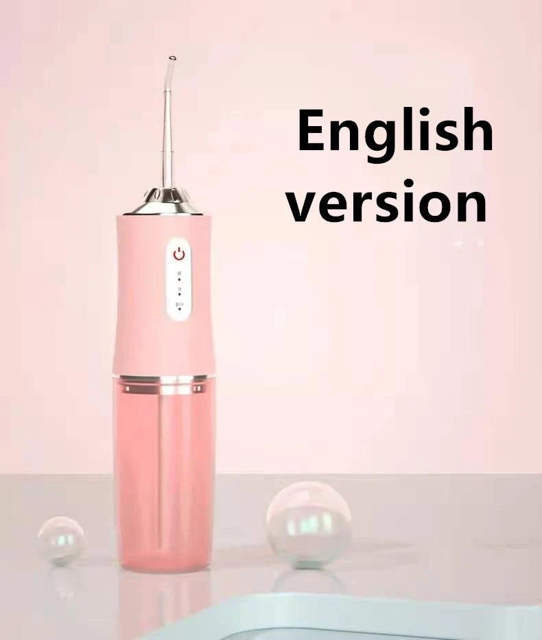 Rechargeable dental water flosser with multiple colour options and USB charging capability