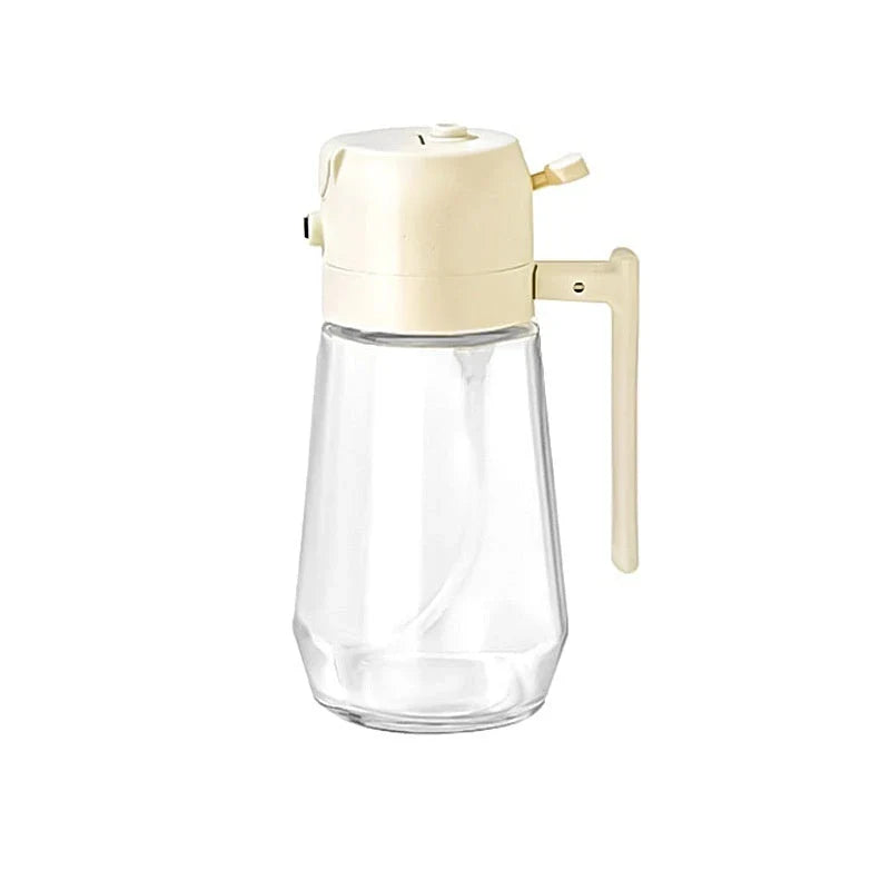 Versatile 470mL Olive Oil Sprayer with Dual Functionality - Spray or Pour for Cooking, Grilling, and More