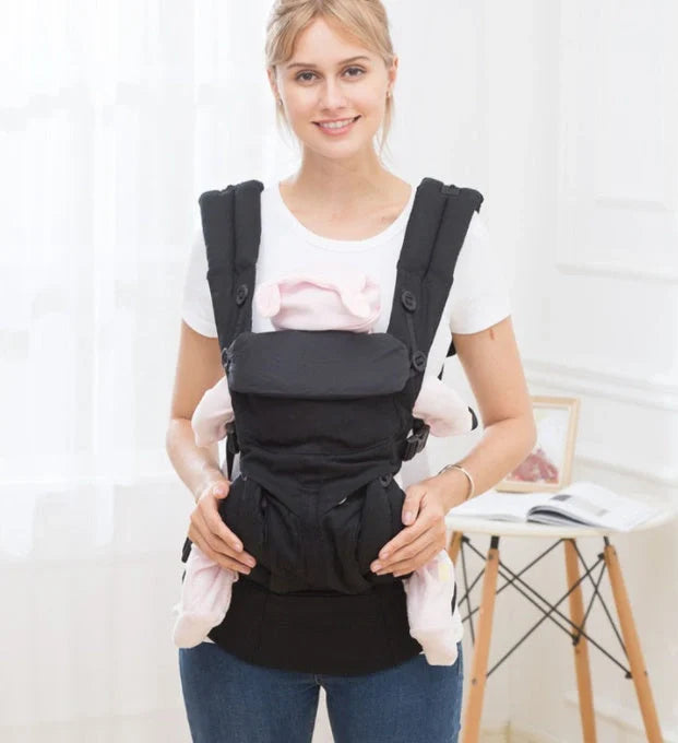 Multifunctional baby carrier in various colors with adjustable waistband