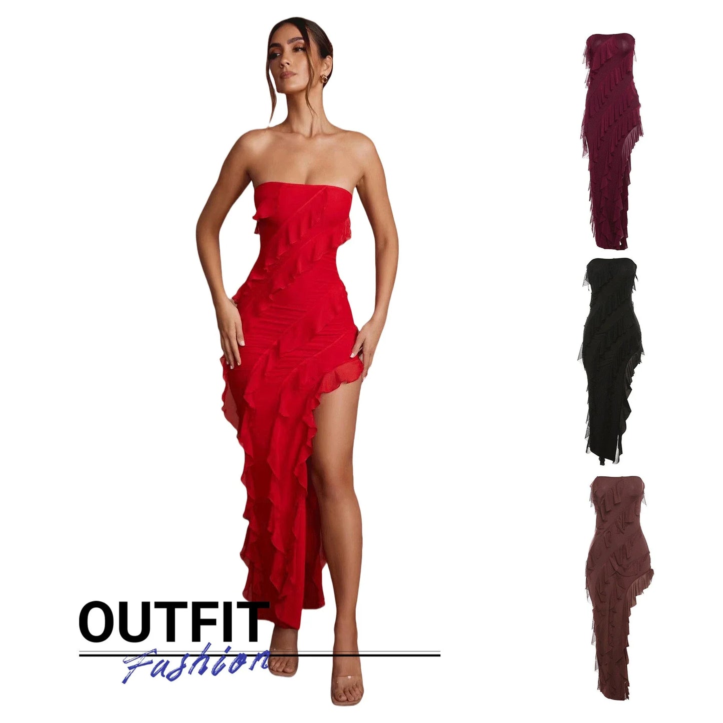 Stylish backless tassel dress in various colors, perfect for summer parties and clubwear