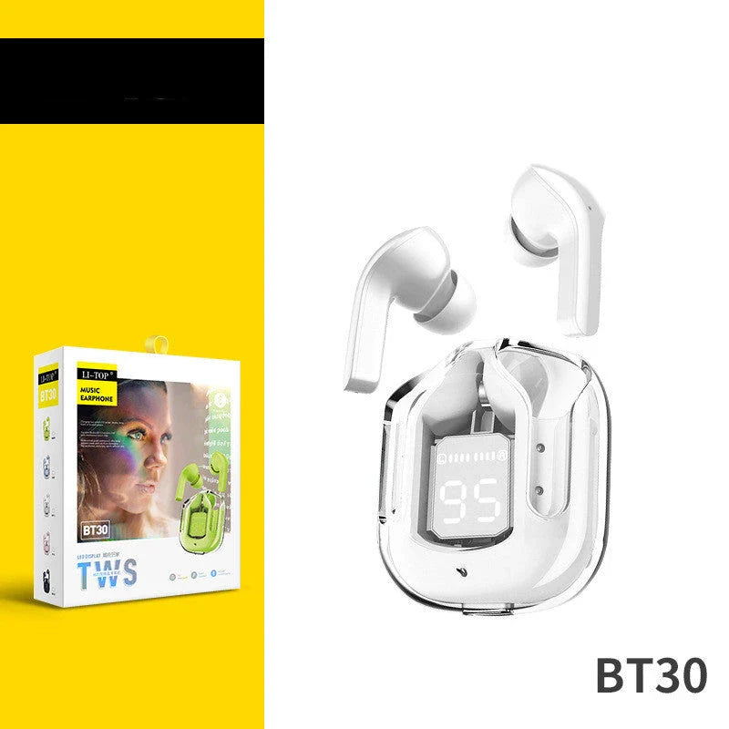 Premium true wireless Bluetooth 5.3 earbuds with digital display, noise reduction, and long battery life.
