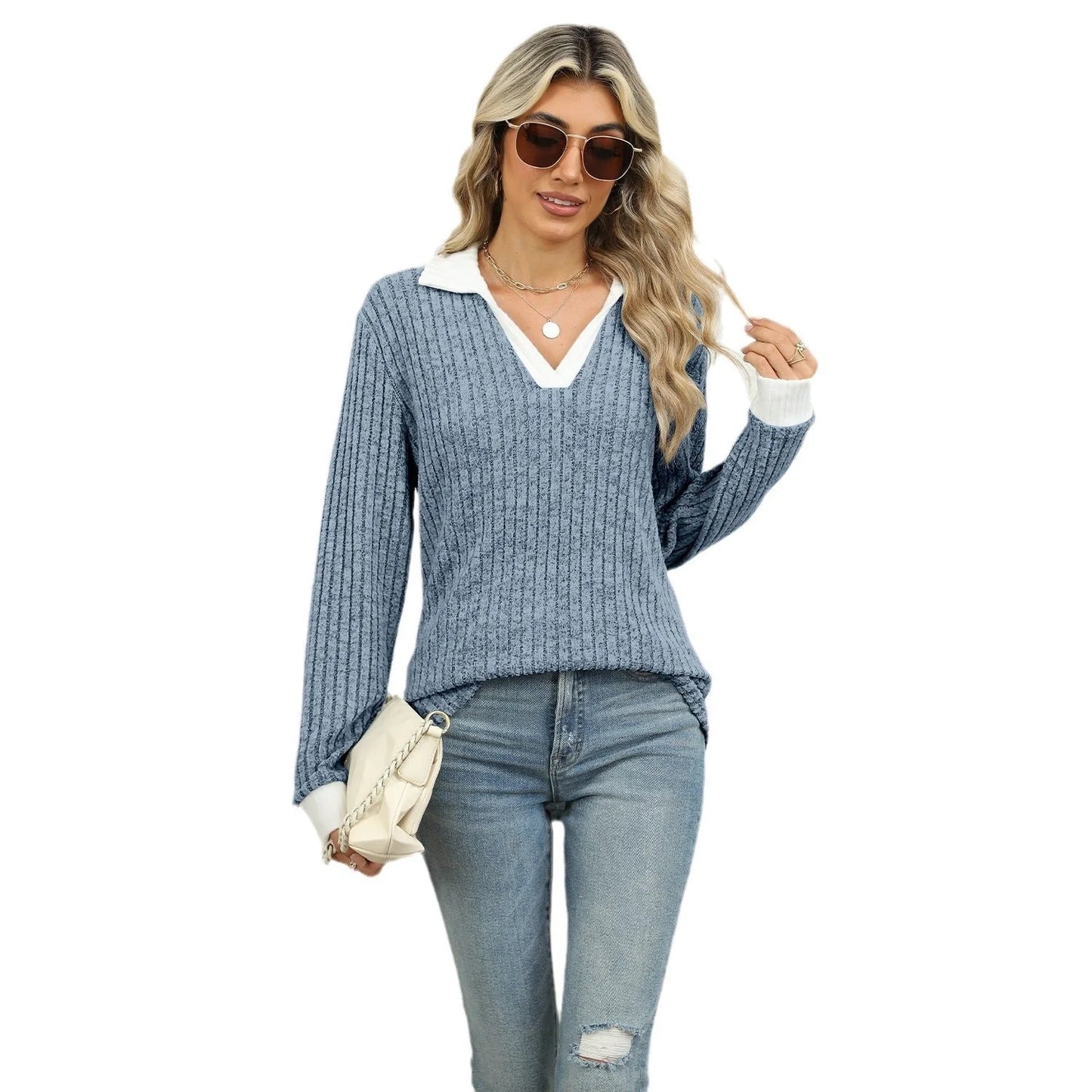Stylish loose-fit long-sleeve tops for women in a variety of sophisticated colours, featuring premium Rayon fabric and relaxed silhouettes.