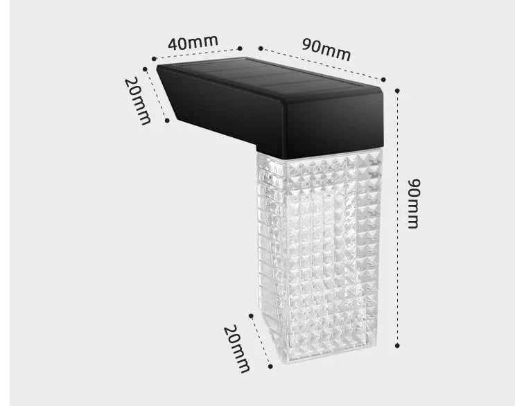 Durable solar-powered stair lights for outdoor decks, fences, gardens, and pathways - automatically turn on at dusk