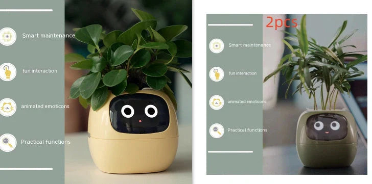 Smart Planter with AI and 7 sensors for easy plant care in various colours
