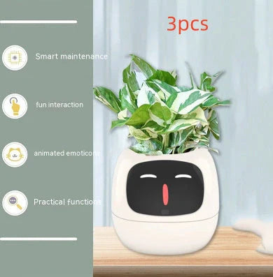 Smart Planter with AI and 7 sensors for easy plant care in various colours