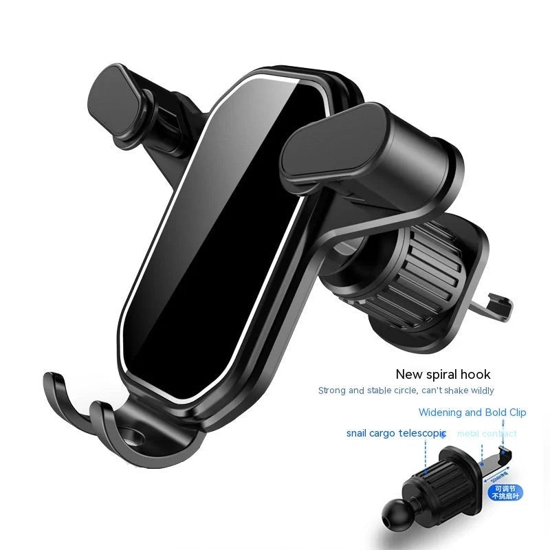 A sturdy in-car bracket with an inverted hook for securely mounting your devices in your vehicle.