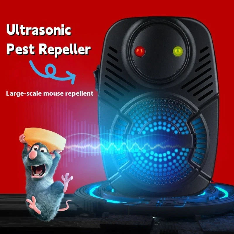 Ultrasonic Pest Repeller: Eco-friendly mosquito, insect, and rodent control device with black and white color options
