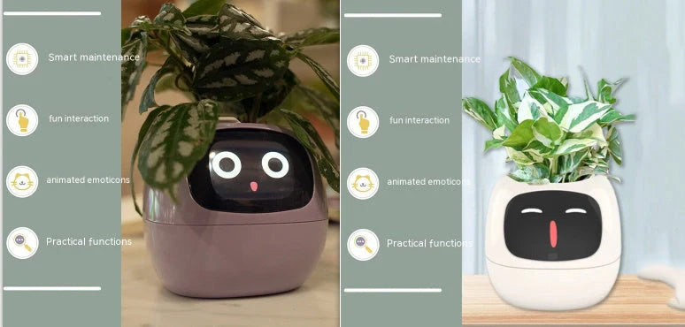 Smart Planter with AI and 7 sensors for easy plant care in various colours