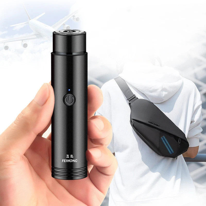 ARECTECH Mini Electric Shaver with double-blade for efficient shaving