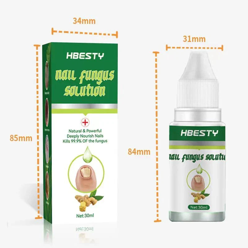 Nail Fungus Treatment Solution with Natural Ingredients Like Honeysuckle and Hyaluronic Acid