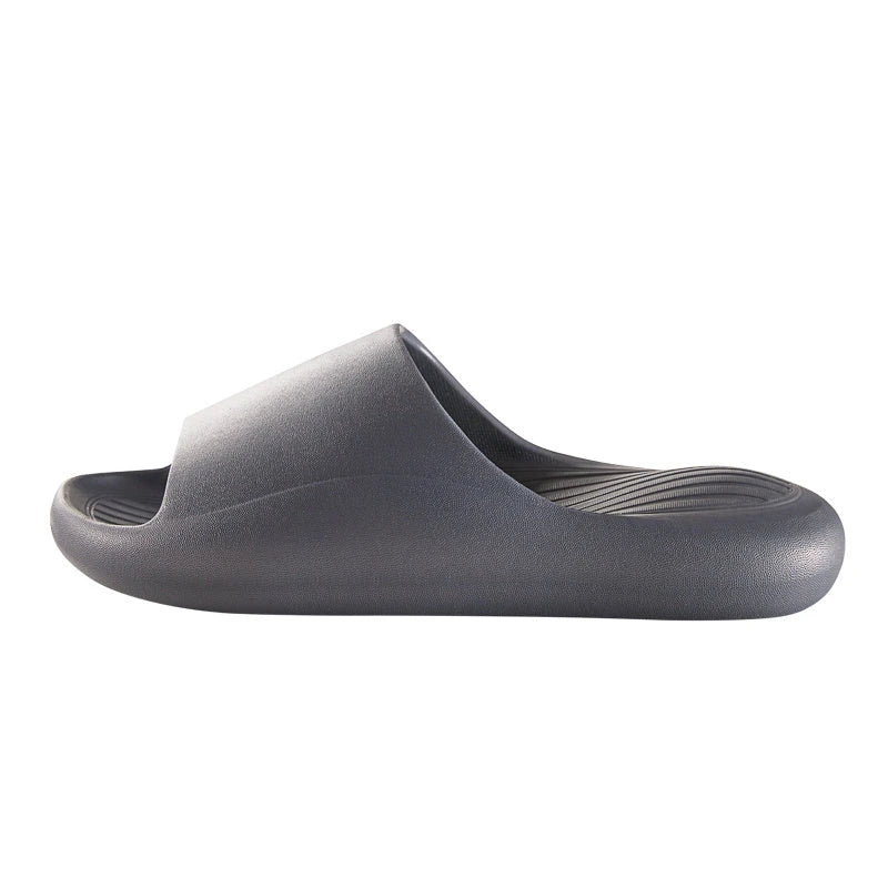 Comfortable slip-on slippers with anti-skid soles in a variety of vibrant colors