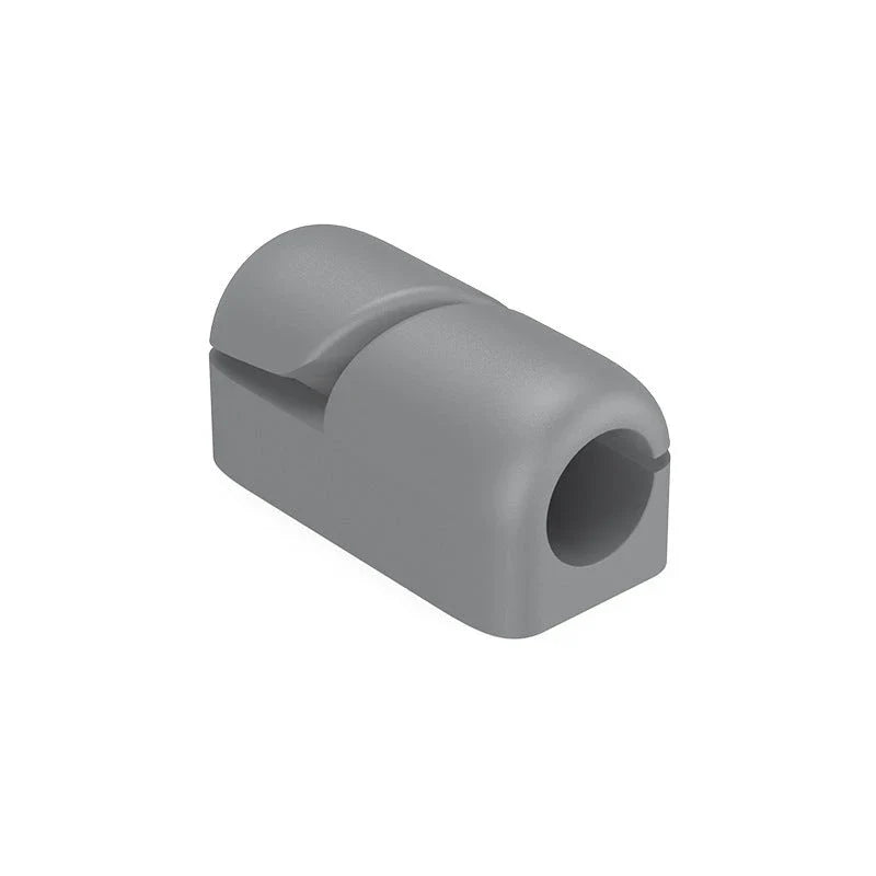 Premium silicone cable clips in various colours for organising and managing cables on desks, entertainment units, and other surfaces
