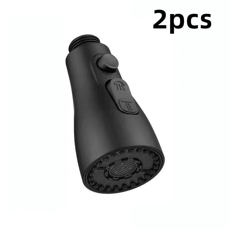 Universal pressurized faucet sprayer with 360-degree rotation and 3 cleaning modes for efficient kitchen cleaning
