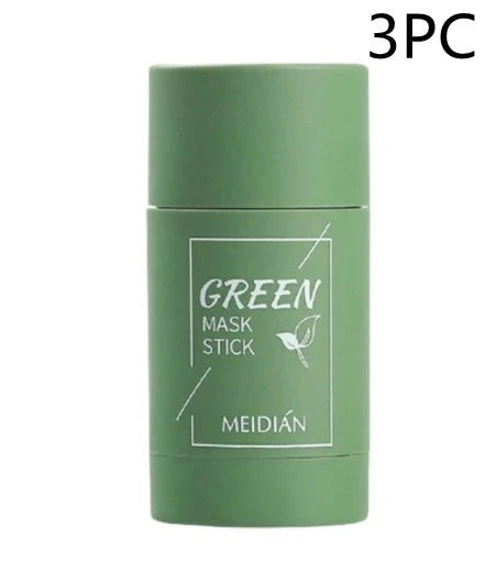 Premium green tea mud mask for oil control, acne treatment, and skin brightening