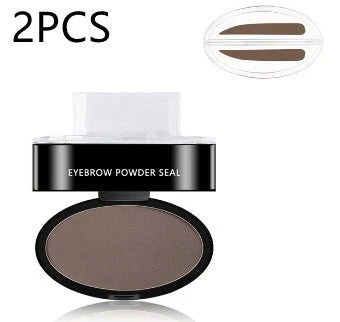 Precision Eyebrow Enhancing Makeup Kit with Stamp and Powder for Flawless Brows