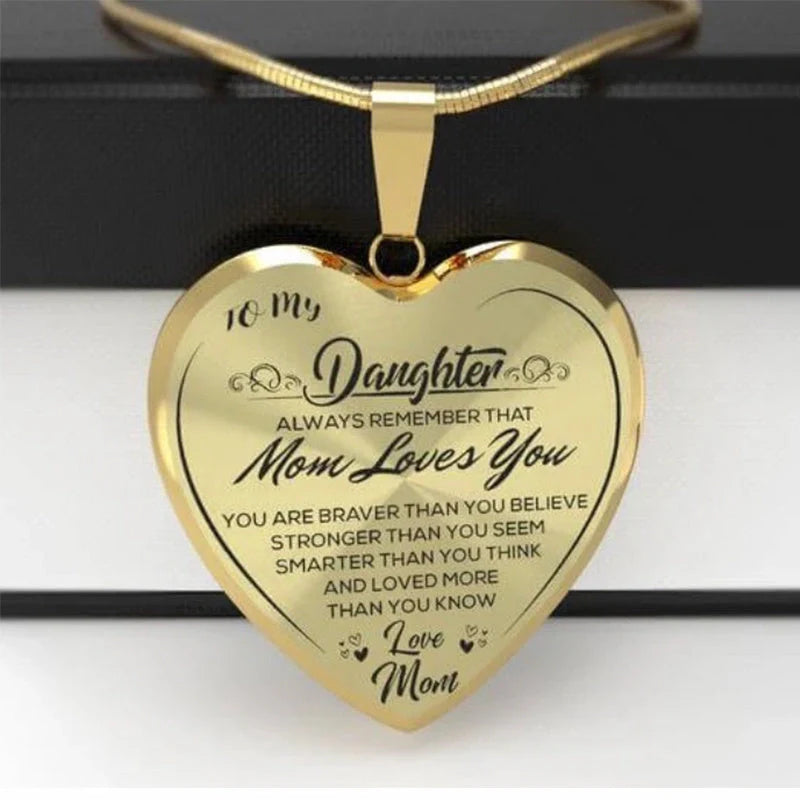 Heart epoxy necklace with adjustable snake chain in gold and silver