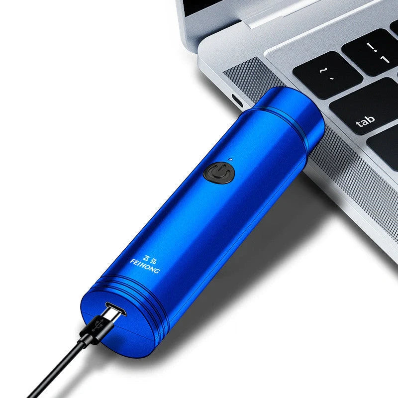 ARECTECH Mini Electric Shaver with double-blade for efficient shaving