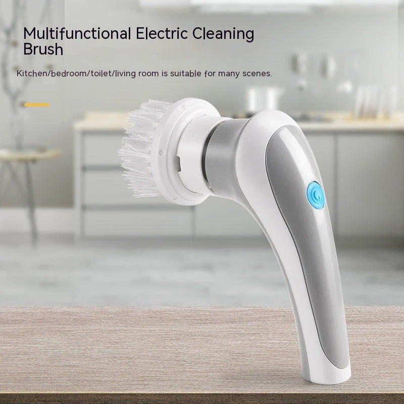 Cordless Electric Cleaning Scrubber Brush with 4 Interchangeable Brush Heads for Powerful, Versatile Cleaning on All Surfaces