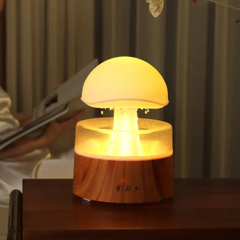 Cloud Rain Humidifier with Aromatherapy Diffuser - Relaxing Ambiance with Simulated Rainfall and Essential Oil Diffusion