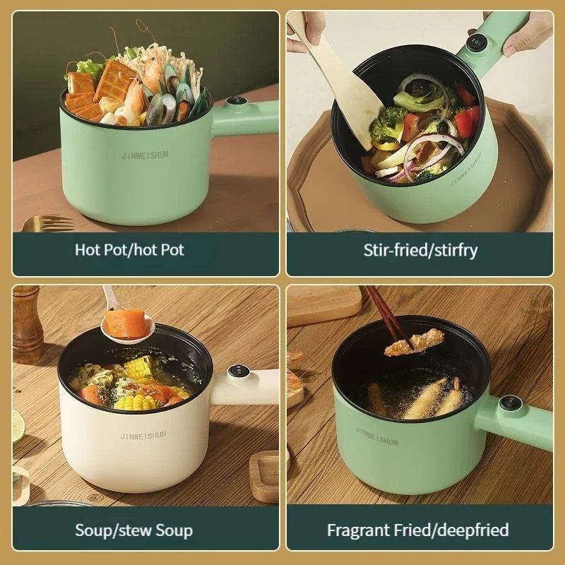 Versatile Mini Electric Cooker for Home and Dorm - Compact, Efficient, and Easy to Use