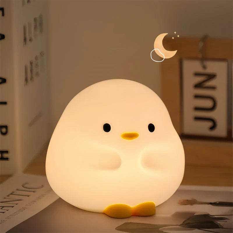 GiftHome Cute Duck-Shaped LED Night Light: Soft Glow for Cozy Bedtimes