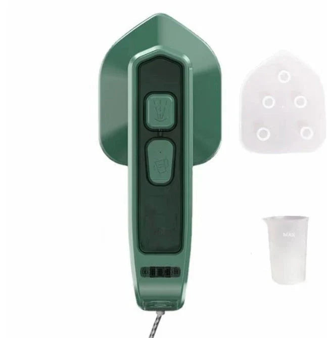 Portable Hanging Steam Iron with Ceramic Soleplate and Temperature Control for Efficient Wrinkle Removal on Clothing
