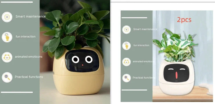 Smart Planter with AI and 7 sensors for easy plant care in various colours