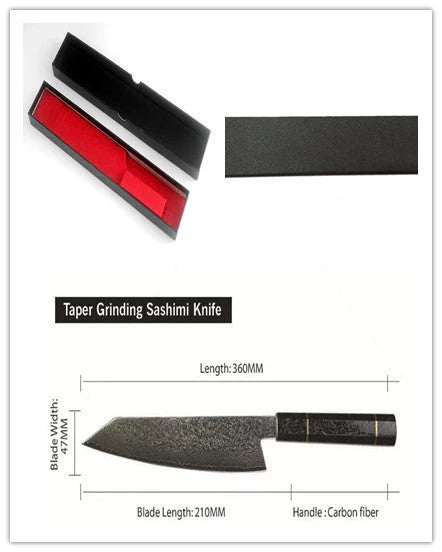 Exquisite Japanese Damascus Steel Chef's Knife with Stunning Brocade Pattern and Ergonomic Resin Wood Handle