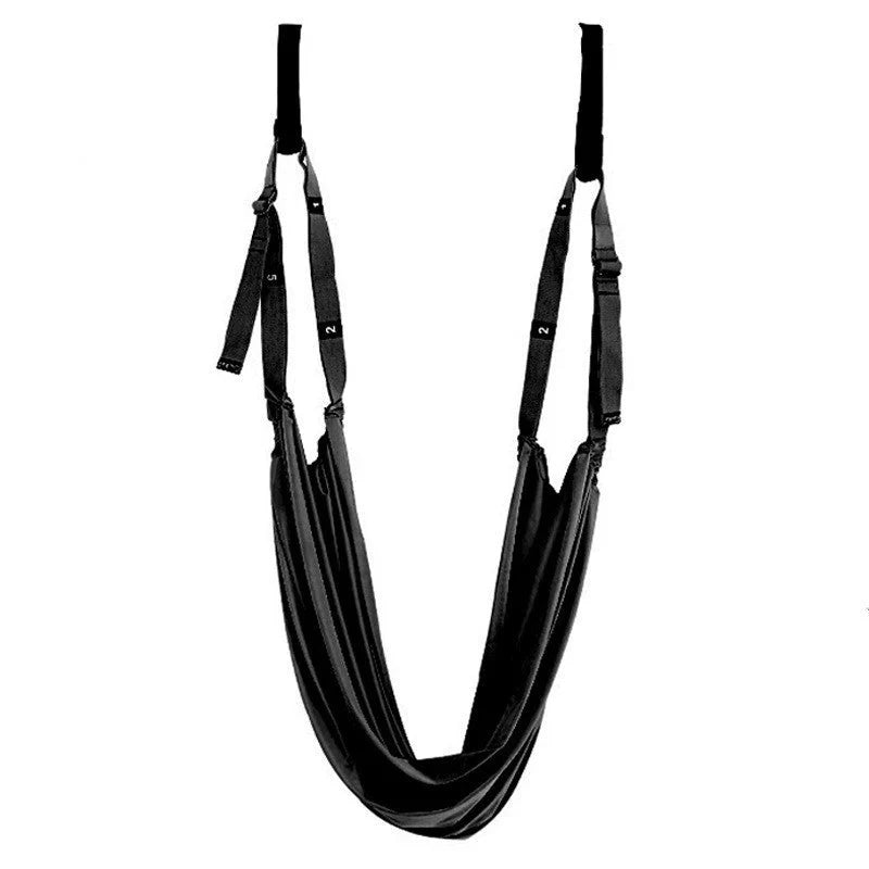 Premium yoga strap with silky, durable fabric and wide, supportive folds for comfortable, friction-free stretching and improved flexibility