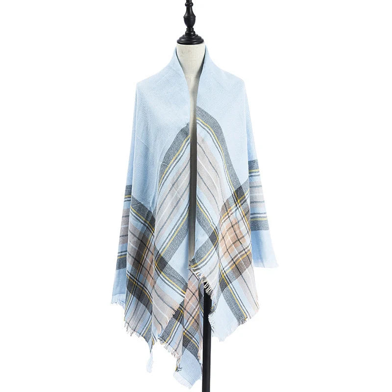 Luxury plus-sized double-sided cashmere-like scarf shawl in various colors