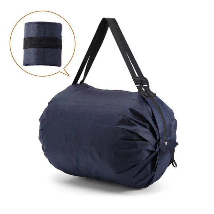 Foldable tote bag made of durable 210D Oxford cloth, featuring a roomy storage space and various stylish color options for on-the-go organization and convenience.