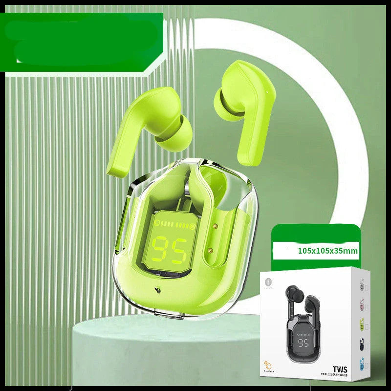 Premium true wireless Bluetooth 5.3 earbuds with digital display, noise reduction, and long battery life.