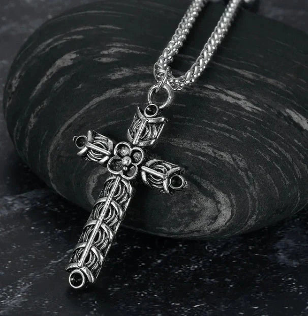 Vintage Norse rune necklaces for men, featuring a range of intricate Viking symbols and designs crafted from premium stainless steel