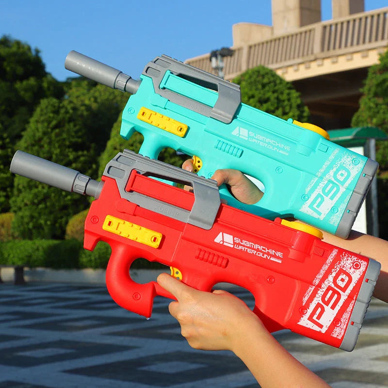 Premium high-powered electric water blaster with sleek design, long-range water stream, and large water capacity for endless summer fun