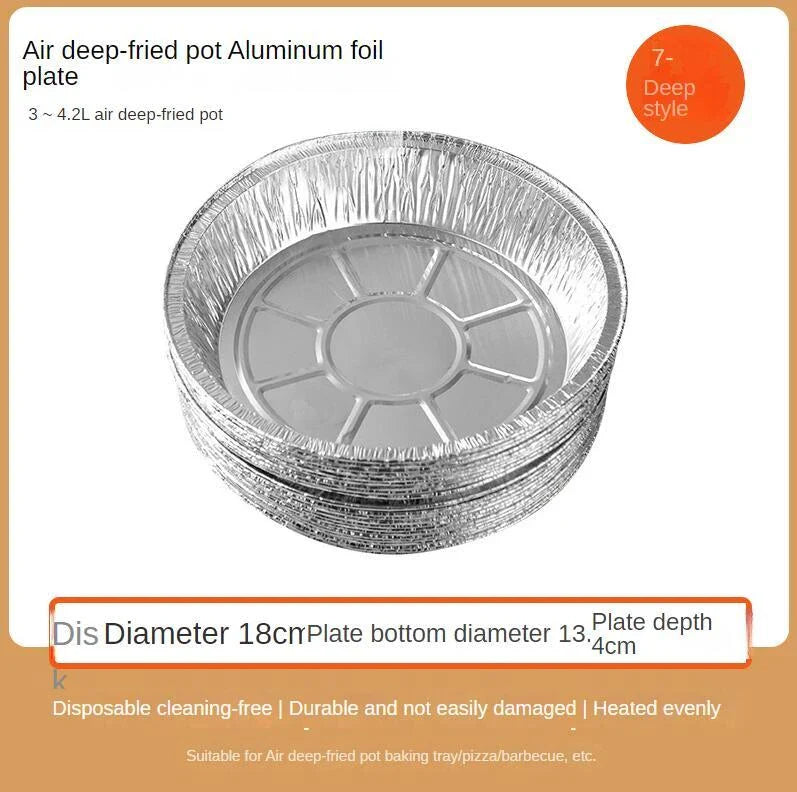 Premium disposable aluminum foil liners for air fryers, ovens, and grills - durable, non-stick, and easy to clean