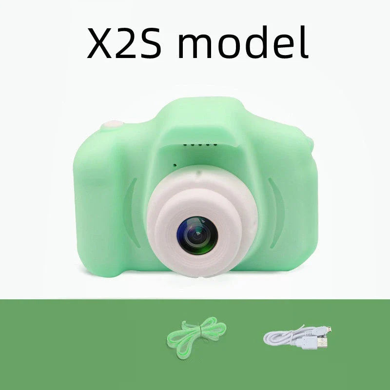 A colorful, cartoon-inspired digital camera for kids with fun filters and high-quality features
