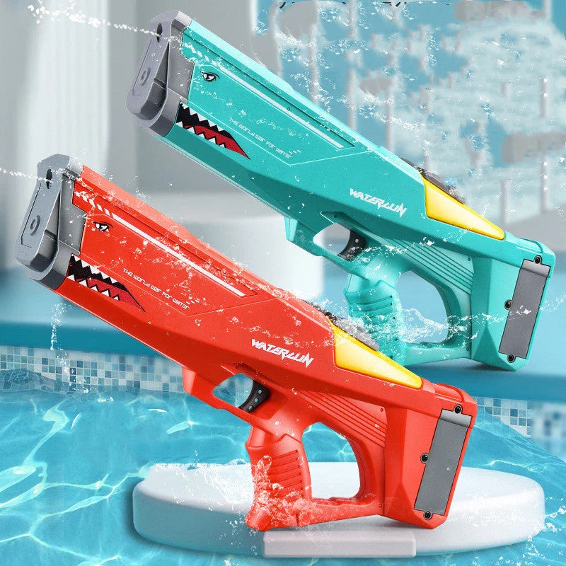 Powerful Shark-Themed Electric Water Blaster - Perfect for Summer Fun, Durable ABS Construction, High-Pressure Continuous Stream, Large 500ml Water Tank