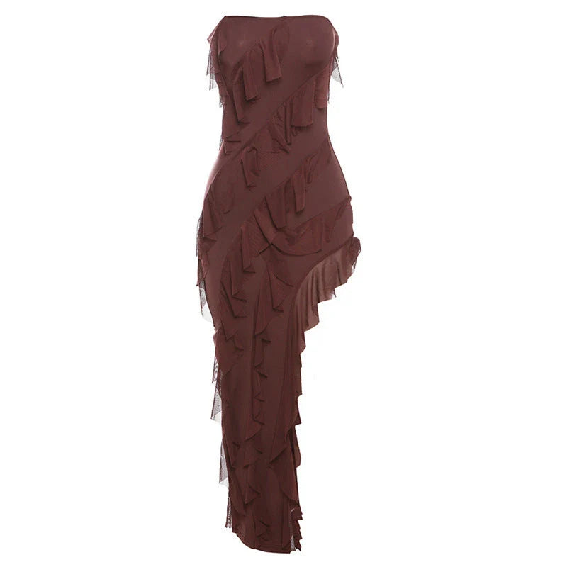 Stylish backless tassel dress in various colors, perfect for summer parties and clubwear
