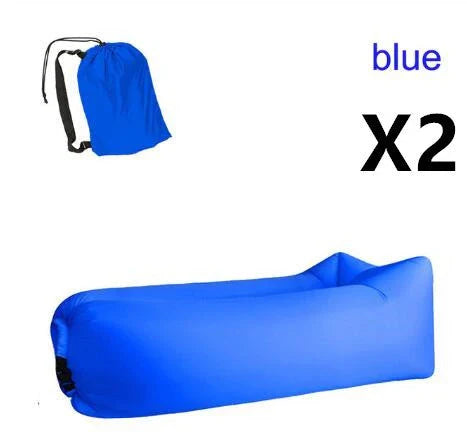 Premium inflatable air sofa in various colours, perfect for outdoor relaxation and leisure