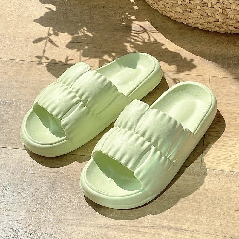 Plush Comfort Bathroom Slides in various vibrant colors, featuring soft EVA soles and water-resistant design