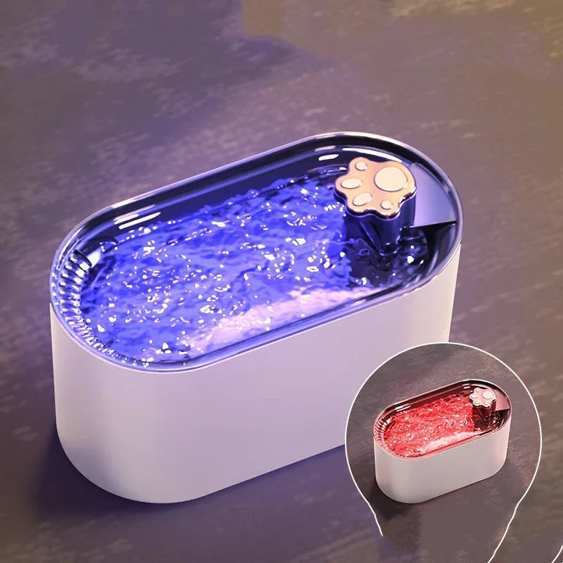 Quiet 3L Automatic Pet Water Fountain with LED Lights for Dogs and Cats - Premium Hydration Solution