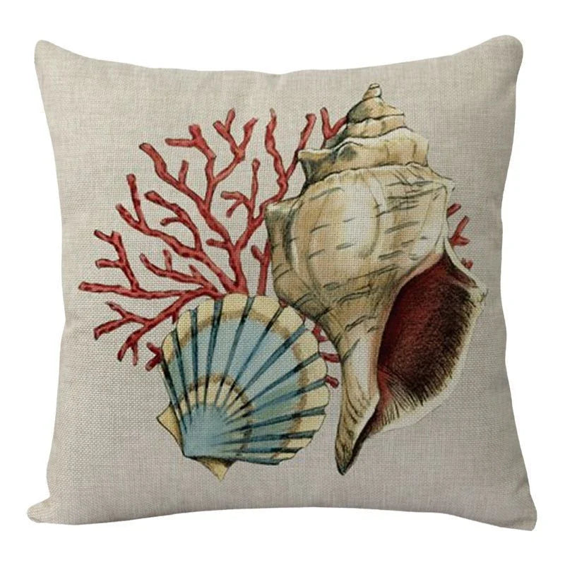 Stylish Sea Life Cushion Covers featuring vibrant marine-inspired designs to enhance British home decor