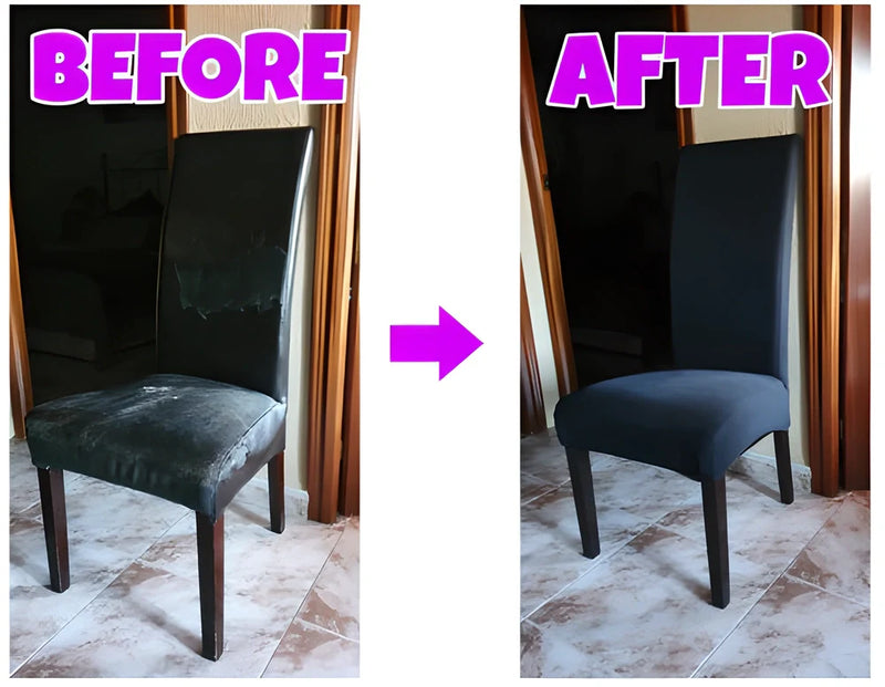 GiftHome UK Stylish Elastic Dining Chair Covers - Upgrade Your Seats in Minutes